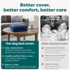 image:imageFurHaven Dog Bed Cover Replacement SofaStyle Design with Soft Quilted Sleep Surface for Cozy Comfort Machine Washable Jumbo Plus XXL Quilted Fabric Navy BlueNavy