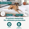 image:imageFurHaven Dog Bed Liner for Large Dogs WaterResistant Foam Protector with Quiet NoCrinkle Cover Design Easy to Clean Jumbo XL Coated Polyester WhiteWhite