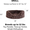 image:imageFurHaven Dog Bed for Small Dogs Oval Lounger with Soft Pillow Cushion Insert for Cozy Comfort Removable Washable Cover Small Faux Fur amp Suede GrayPeluche chocolate