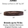 image:imageFurHaven Dog Bed for Small Dogs Oval Lounger with Soft Pillow Cushion Insert for Cozy Comfort Removable Washable Cover Small Faux Fur amp Suede GrayPlush Chocolate