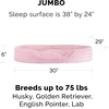 image:imageFurHaven Dog Bed for Small Dogs Oval Lounger with Soft Pillow Cushion Insert for Cozy Comfort Removable Washable Cover Small Faux Fur amp Suede GrayPlush Pink