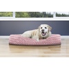 image:imageFurHaven Dog Bed for Small Dogs Oval Lounger with Soft Pillow Cushion Insert for Cozy Comfort Removable Washable Cover Small Faux Fur amp Suede GrayPlush Pink