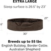 image:imageFurHaven Dog Bed for Small Dogs Oval Lounger with Soft Pillow Cushion Insert for Cozy Comfort Removable Washable Cover Small Faux Fur amp Suede GrayTerry  Suede Espresso