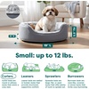 image:imageFurHaven Dog Bed for Small Dogs Oval Lounger with Soft Pillow Cushion Insert for Cozy Comfort Removable Washable Cover Small Faux Fur amp Suede GrayTwo Tone Gray