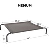 image:imageFurHaven Elevated Dog Bed Cooling Raised Pet Cot with Breathable Mesh Durable Steel Frame IndoorOutdoor Use Easy Assembly Jumbo XL Nylon Mesh with Steel Frame Graphite GrayGraphite Gray
