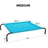 image:imageFurHaven Elevated Dog Bed Cooling Raised Pet Cot with Breathable Mesh Durable Steel Frame IndoorOutdoor Use Easy Assembly Jumbo XL Nylon Mesh with Steel Frame Graphite GrayCapri Blue