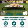 image:imageFurHaven Elevated Dog Bed Cooling Raised Pet Cot with Breathable Mesh Durable Steel Frame IndoorOutdoor Use Easy Assembly Jumbo XL Nylon Mesh with Steel Frame Graphite GrayGraphite Gray
