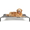 image:imageFurHaven Elevated Dog Bed Cooling Raised Pet Cot with Breathable Mesh Durable Steel Frame IndoorOutdoor Use Easy Assembly Jumbo XL Nylon Mesh with Steel Frame Graphite GrayGraphite Gray