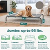 image:imageFurHaven Elevated Dog Bed Cooling Raised Pet Cot with Breathable Mesh Durable Steel Frame IndoorOutdoor Use Easy Assembly Jumbo XL Nylon Mesh with Steel Frame Graphite GrayGraphite Gray