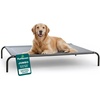 image:imageFurHaven Elevated Dog Bed Cooling Raised Pet Cot with Breathable Mesh Durable Steel Frame IndoorOutdoor Use Easy Assembly Jumbo XL Nylon Mesh with Steel Frame Graphite GrayGraphite Gray