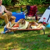image:imageFurHaven Elevated Dog Bed Cooling Raised Pet Cot with Breathable Mesh Durable Steel Frame IndoorOutdoor Use Easy Assembly Jumbo XL Nylon Mesh with Steel Frame Graphite GrayTerracotta Red