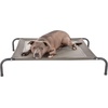 image:imageFurHaven Elevated Dog Bed Cooling Raised Pet Cot with Breathable Mesh Durable Steel Frame IndoorOutdoor Use Easy Assembly Jumbo XL Nylon Mesh with Steel Frame Graphite GrayGraphite Gray