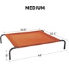 image:imageFurHaven Elevated Dog Bed Cooling Raised Pet Cot with Breathable Mesh Durable Steel Frame IndoorOutdoor Use Easy Assembly Jumbo XL Nylon Mesh with Steel Frame Graphite GrayTerracotta Red