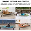 image:imageFurHaven Elevated Dog Bed Cooling Raised Pet Cot with Breathable Mesh Durable Steel Frame IndoorOutdoor Use Easy Assembly Jumbo XL Nylon Mesh with Steel Frame Graphite GrayTerracotta Red