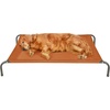 image:imageFurHaven Elevated Dog Bed Cooling Raised Pet Cot with Breathable Mesh Durable Steel Frame IndoorOutdoor Use Easy Assembly Jumbo XL Nylon Mesh with Steel Frame Graphite GrayTerracotta Red