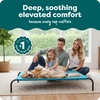 image:imageFurHaven Elevated Dog Bed Cooling Raised Pet Cot with Breathable Mesh Durable Steel Frame IndoorOutdoor Use Easy Assembly Jumbo XL Nylon Mesh with Steel Frame Graphite GrayCapri Blue