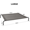 image:imageFurHaven Elevated Dog Bed Cooling Raised Pet Cot with Breathable Mesh Durable Steel Frame IndoorOutdoor Use Easy Assembly Jumbo XL Nylon Mesh with Steel Frame Graphite GrayGraphite Gray