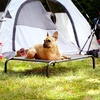 image:imageFurHaven Elevated Dog Bed Cooling Raised Pet Cot with Breathable Mesh Durable Steel Frame IndoorOutdoor Use Easy Assembly Jumbo XL Nylon Mesh with Steel Frame Graphite GrayGraphite Gray