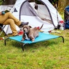 image:imageFurHaven Elevated Dog Bed Cooling Raised Pet Cot with Breathable Mesh Durable Steel Frame IndoorOutdoor Use Easy Assembly Jumbo XL Nylon Mesh with Steel Frame Graphite GrayCapri Blue