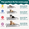 image:imageFurHaven Elevated Dog Bed Cooling Raised Pet Cot with Breathable Mesh Durable Steel Frame IndoorOutdoor Use Easy Assembly Jumbo XL Nylon Mesh with Steel Frame Graphite GrayCapri Blue