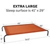 image:imageFurHaven Elevated Dog Bed Cooling Raised Pet Cot with Breathable Mesh Durable Steel Frame IndoorOutdoor Use Easy Assembly Jumbo XL Nylon Mesh with Steel Frame Graphite GrayTerracotta Red