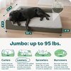 image:imageFurHaven Orthopedic Dog Bed for Large Dogs LShaped Chaise Mattress with Orthopedic Egg Crate amp Solid Orthopedic Foam Base for Joint Support Washable Cover Jumbo XL Faux Fur amp Suede Dark SageDark Sage