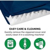 image:imageFurHaven Orthopedic Dog Bed for Large Dogs LShaped Chaise Mattress with Orthopedic Egg Crate amp Solid Orthopedic Foam Base for Joint Support Washable Cover Jumbo XL Faux Fur amp Suede Dark SageDeep Sapphire