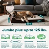 image:imageFurHaven Orthopedic Dog Bed for Large Dogs LShaped Chaise Mattress with Orthopedic Egg Crate amp Solid Orthopedic Foam Base for Joint Support Washable Cover Jumbo XL Faux Fur amp Suede Dark SageEspresso