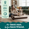 image:imageFurHaven Orthopedic Dog Bed for Large Dogs LShaped Chaise Mattress with Orthopedic Egg Crate amp Solid Orthopedic Foam Base for Joint Support Washable Cover Jumbo XL Faux Fur amp Suede Dark SageEspresso