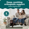 image:imageFurHaven Orthopedic Dog Bed for Large Dogs LShaped Chaise Mattress with Orthopedic Egg Crate amp Solid Orthopedic Foam Base for Joint Support Washable Cover Jumbo XL Faux Fur amp Suede Dark SageDark Sage
