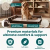 image:imageFurHaven Orthopedic Dog Bed for Large Dogs LShaped Chaise Mattress with Orthopedic Egg Crate amp Solid Orthopedic Foam Base for Joint Support Washable Cover Jumbo XL Faux Fur amp Suede Dark SageEspresso