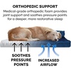 image:imageFurHaven Orthopedic Dog Bed for Large Dogs LShaped Chaise Mattress with Orthopedic Egg Crate amp Solid Orthopedic Foam Base for Joint Support Washable Cover Jumbo XL Faux Fur amp Suede Dark SageDeep Sapphire