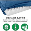 image:imageFurHaven Orthopedic Dog Bed for Large Dogs LShaped Chaise Mattress with Orthopedic Egg Crate amp Solid Orthopedic Foam Base for Joint Support Washable Cover Jumbo XL Faux Fur amp Suede Dark SageMarine Blue
