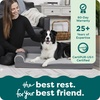 image:imageFurHaven Orthopedic Dog Bed for Large Dogs LShaped Chaise Mattress with Orthopedic Egg Crate amp Solid Orthopedic Foam Base for Joint Support Washable Cover Jumbo XL Faux Fur amp Suede Dark SageStone Gray