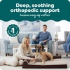 image:imageFurHaven Orthopedic Dog Bed for Large Dogs LShaped Chaise Mattress with Orthopedic Egg Crate amp Solid Orthopedic Foam Base for Joint Support Washable Cover Jumbo XL Faux Fur amp Suede Dark SageEspresso