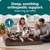 image:imageFurHaven Orthopedic Dog Bed for Large Dogs LShaped Chaise Mattress with Orthopedic Egg Crate amp Solid Orthopedic Foam Base for Joint Support Washable Cover Jumbo XL Faux Fur amp Suede Dark SageSable Brown