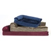 image:imageFurHaven Orthopedic Dog Bed for Large Dogs LShaped Chaise Mattress with Orthopedic Egg Crate amp Solid Orthopedic Foam Base for Joint Support Washable Cover Jumbo XL Faux Fur amp Suede Dark SageDeep Sapphire
