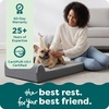 image:imageFurHaven Orthopedic Dog Bed for Large Dogs LShaped Chaise Mattress with Orthopedic Egg Crate amp Solid Orthopedic Foam Base for Joint Support Washable Cover Jumbo XL Faux Fur amp Suede Dark SageStone Gray