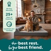 image:imageFurHaven Orthopedic Dog Bed for Large Dogs LShaped Chaise Mattress with Orthopedic Egg Crate amp Solid Orthopedic Foam Base for Joint Support Washable Cover Jumbo XL Faux Fur amp Suede Dark SageEspresso