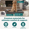 image:imageFurHaven Orthopedic Dog Bed for Large Dogs LShaped Chaise Mattress with Orthopedic Egg Crate amp Solid Orthopedic Foam Base for Joint Support Washable Cover Jumbo XL Faux Fur amp Suede Dark SagePlatinum Gray