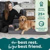 image:imageFurHaven Orthopedic Dog Bed for Large Dogs LShaped Chaise Mattress with Orthopedic Egg Crate amp Solid Orthopedic Foam Base for Joint Support Washable Cover Jumbo XL Faux Fur amp Suede Dark SagePlatinum Gray