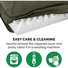image:imageFurHaven Orthopedic Dog Bed for Large Dogs LShaped Chaise Mattress with Orthopedic Egg Crate amp Solid Orthopedic Foam Base for Joint Support Washable Cover Jumbo XL Faux Fur amp Suede Dark SageDark Sage