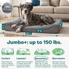 image:imageFurHaven Orthopedic Dog Bed for Large Dogs Luxe Lounger Contour Mattress with Solid Orthopedic Foam Slab for Joint Support Removable Washable Cover Jumbo XL Plush Suede ChocolateGray
