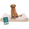image:imageFurHaven Orthopedic Dog Bed for Large Dogs Luxe Lounger Contour Mattress with Solid Orthopedic Foam Slab for Joint Support Removable Washable Cover Jumbo XL Plush Suede ChocolateCream