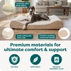 image:imageFurHaven Orthopedic Dog Bed for Large Dogs Luxe Lounger Contour Mattress with Solid Orthopedic Foam Slab for Joint Support Removable Washable Cover Jumbo XL Plush Suede ChocolateCream