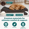 image:imageFurHaven Orthopedic Dog Bed for Large Dogs Luxe Lounger Contour Mattress with Solid Orthopedic Foam Slab for Joint Support Removable Washable Cover Jumbo XL Plush Suede ChocolateChocolate