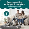image:imageFurHaven Orthopedic Dog Bed for Large Dogs Luxe Lounger Contour Mattress with Solid Orthopedic Foam Slab for Joint Support Removable Washable Cover Jumbo XL Plush Suede ChocolateGray