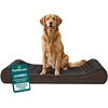 image:imageFurHaven Orthopedic Dog Bed for Large Dogs Luxe Lounger Contour Mattress with Solid Orthopedic Foam Slab for Joint Support Removable Washable Cover Jumbo XL Plush Suede ChocolateChocolate