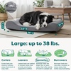 image:imageFurHaven Orthopedic Dog Bed for Large Dogs Luxe Lounger Contour Mattress with Solid Orthopedic Foam Slab for Joint Support Removable Washable Cover Jumbo XL Plush Suede ChocolateGray