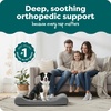 image:imageFurHaven Orthopedic Dog Bed for Large Dogs Luxe Lounger Contour Mattress with Solid Orthopedic Foam Slab for Joint Support Removable Washable Cover Jumbo XL Plush Suede ChocolateGray